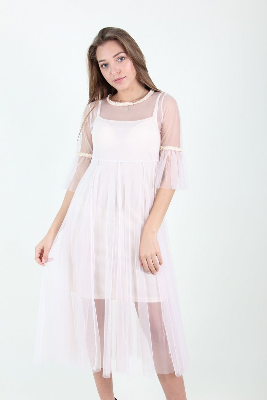 

Платье женское LadiesFashion 1994 (Белый, Платье женское LadiesFashion 1994 (Белый M/L)
