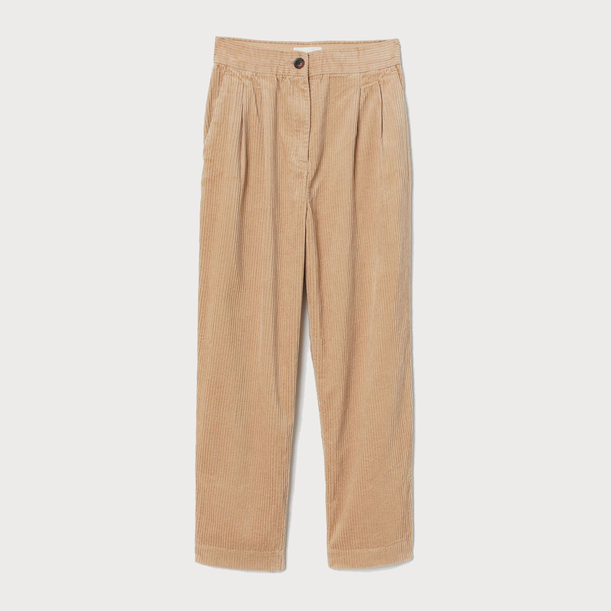 

Брюки вельветовые H&M 2303-7764400 44 Бежевые