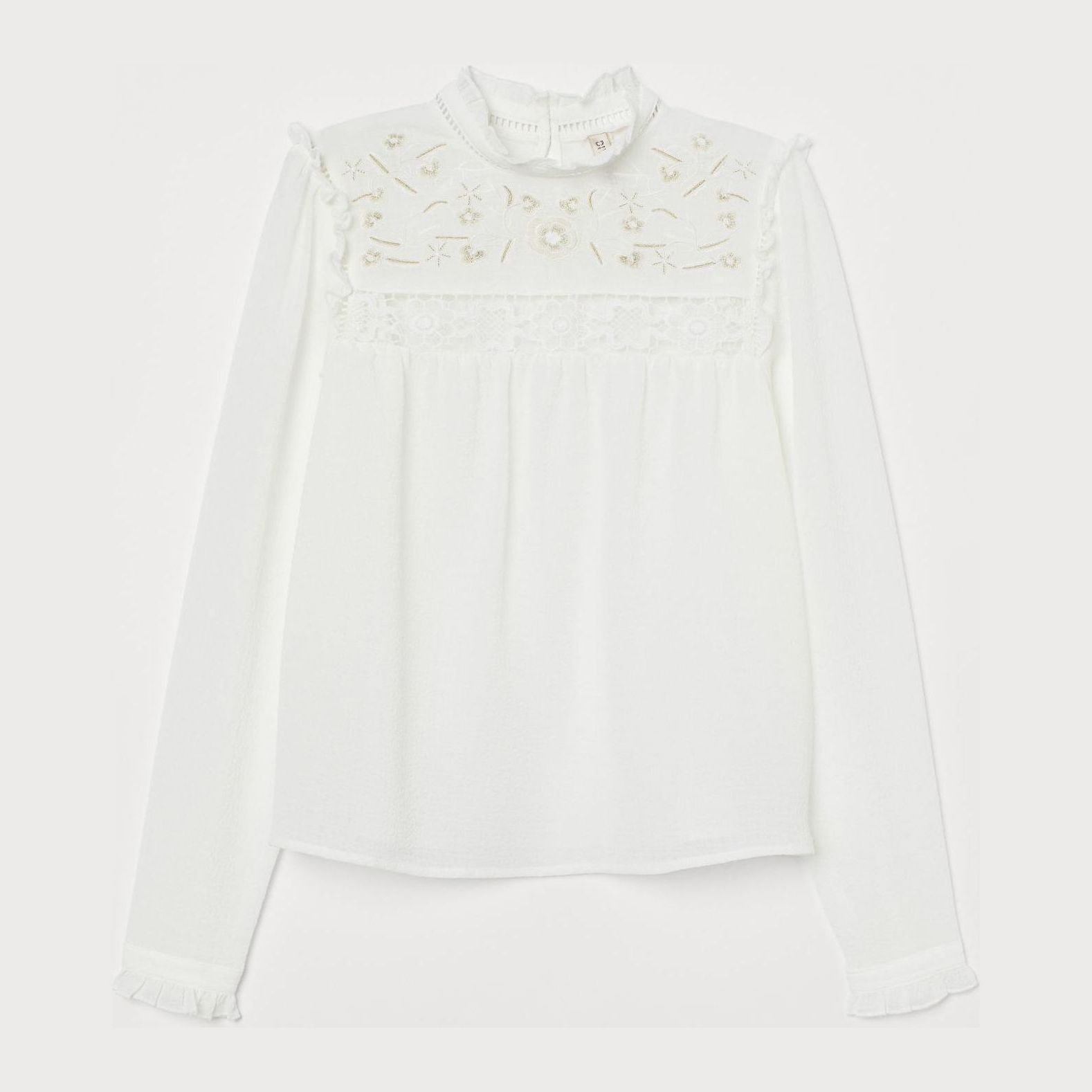 

Блузка H&M 2503-7828171 34 Белая