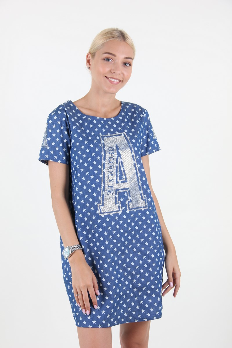 

Туника женская New light 3932-2 с принтом (Синий, Туника женская New light 3932-2 с принтом (Синий L/XL)