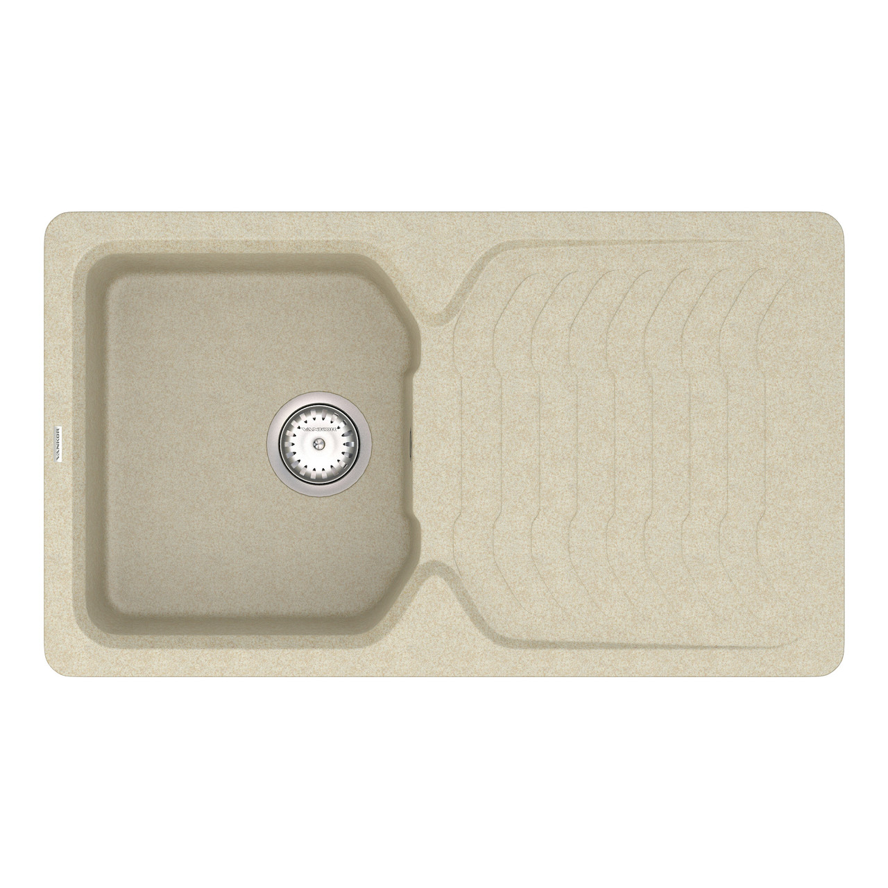 

Кухонная мойка VANKOR Sigma SMP 02.85 Beige + сифон VANKOR