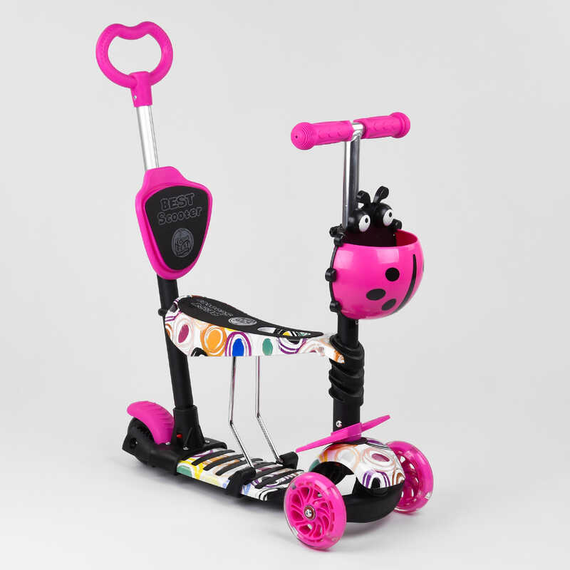 

Самокат 5в1 Best Scooter, АБСТРАКЦИЯ, ПОДСВЕТКА КОЛЕС 75009