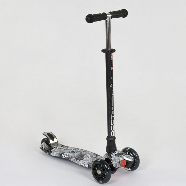 

Самокат Best Scooter MAXI (A 25465779-1320) колеса PU ,черно - белый