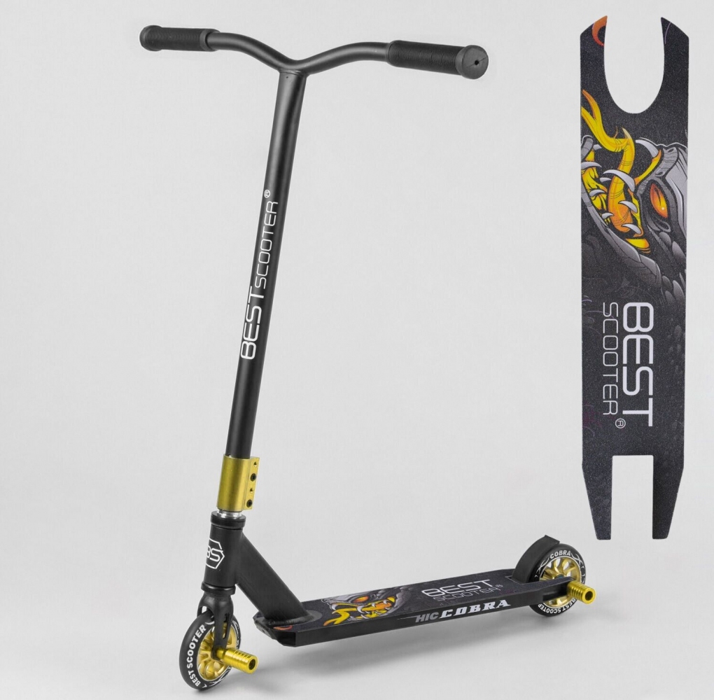 

Cамокат Best Scooter 54557 трюковый с HIC-системой, колесами PU и алюминиевой сварной рамой