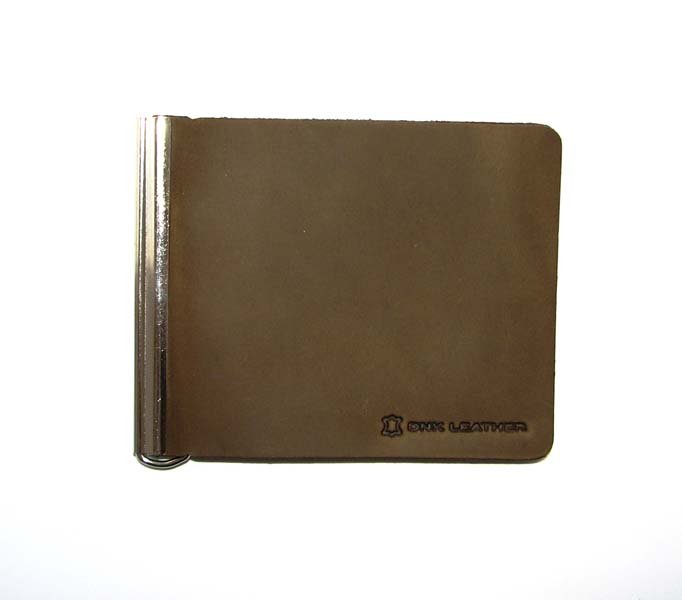 

Зажим для денег DNK Leather DNK Зажим Spring+ col.G оливковый