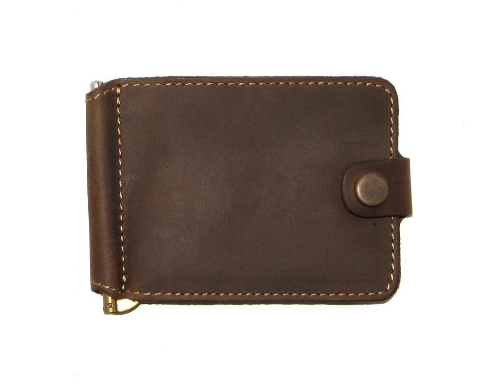 

Зажим для денег DNK Leather DNK Зажим-H col.G оливковый