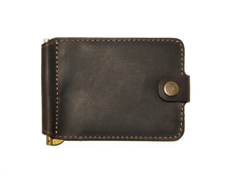 

Зажим для денег DNK Leather DNK Зажим-H col.F коричневый