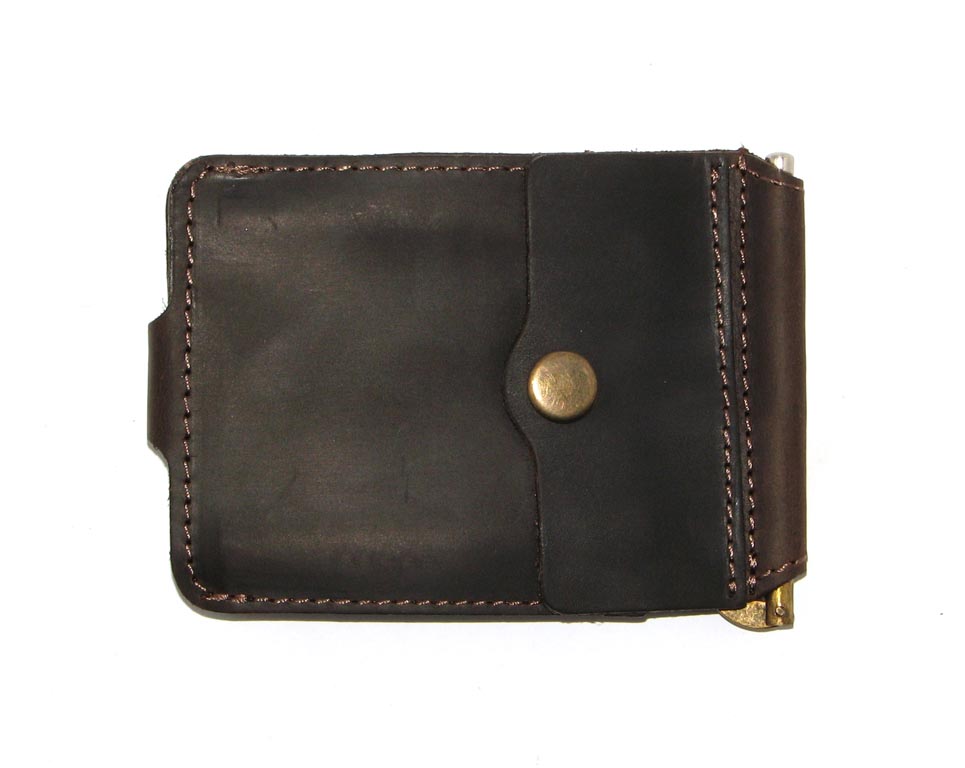 

Зажим для денег DNK Leather DNK Зажим-H мелочь col.F коричневый
