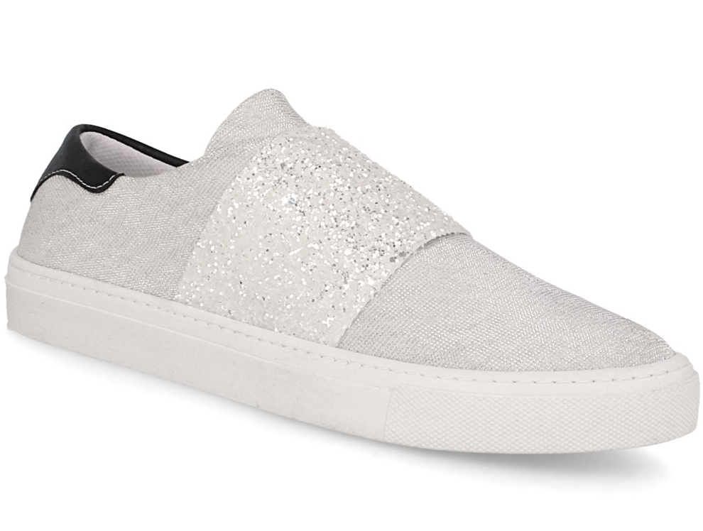 

Слипоны Las Espadrillas 5790-14 (серебряный/белый) 37