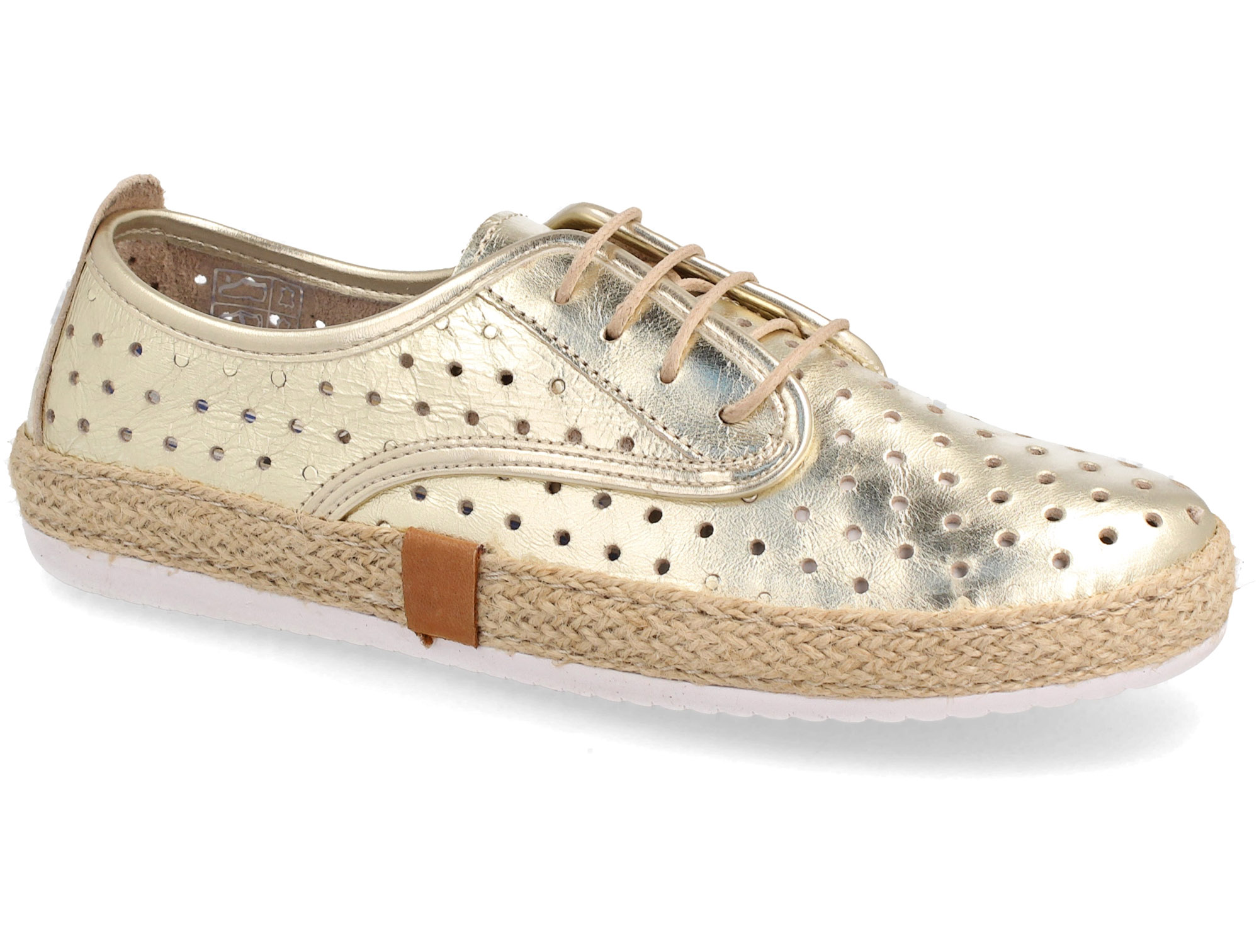 

Женские кеды Las Espadrillas 10129-79 (золотистий) 38
