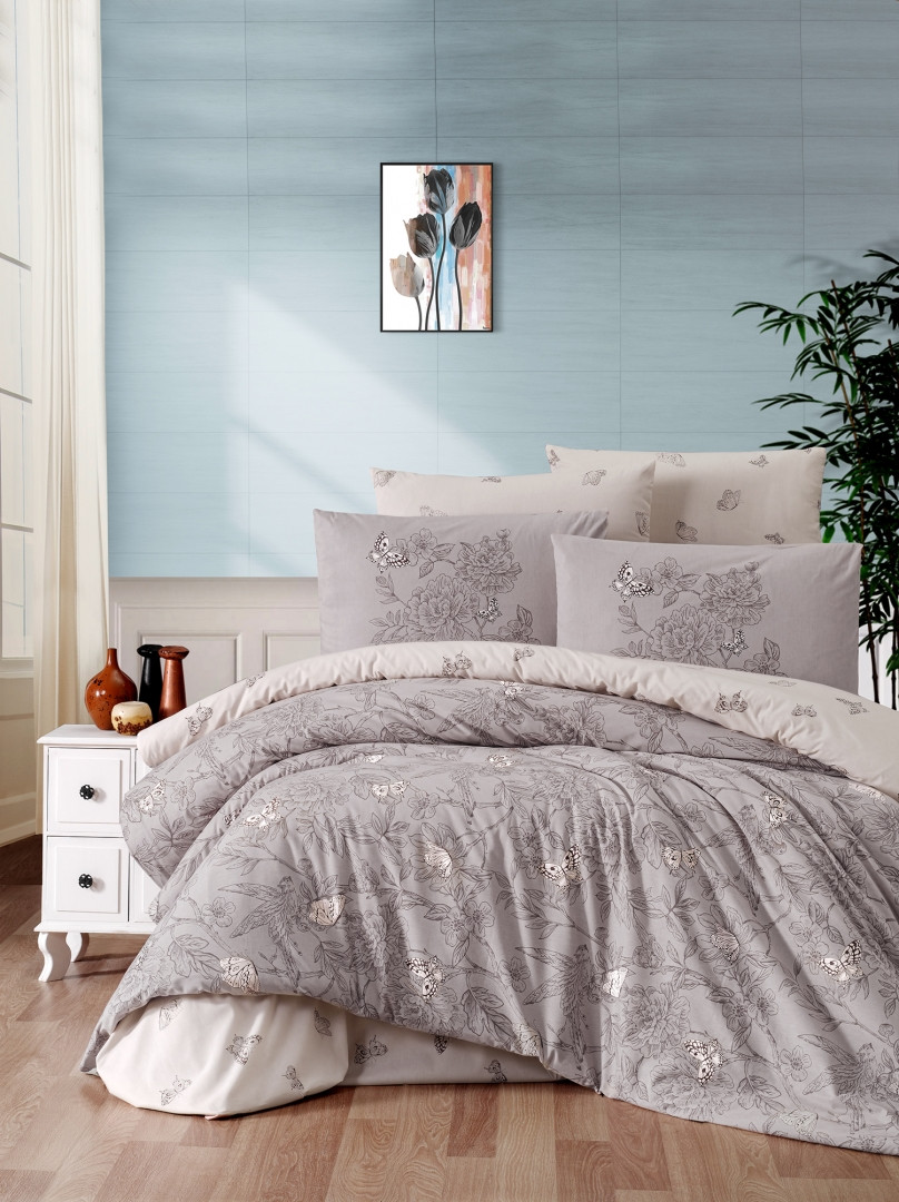 

Постельное белье First Choice ранфорс 200x220 Paradise Mink
