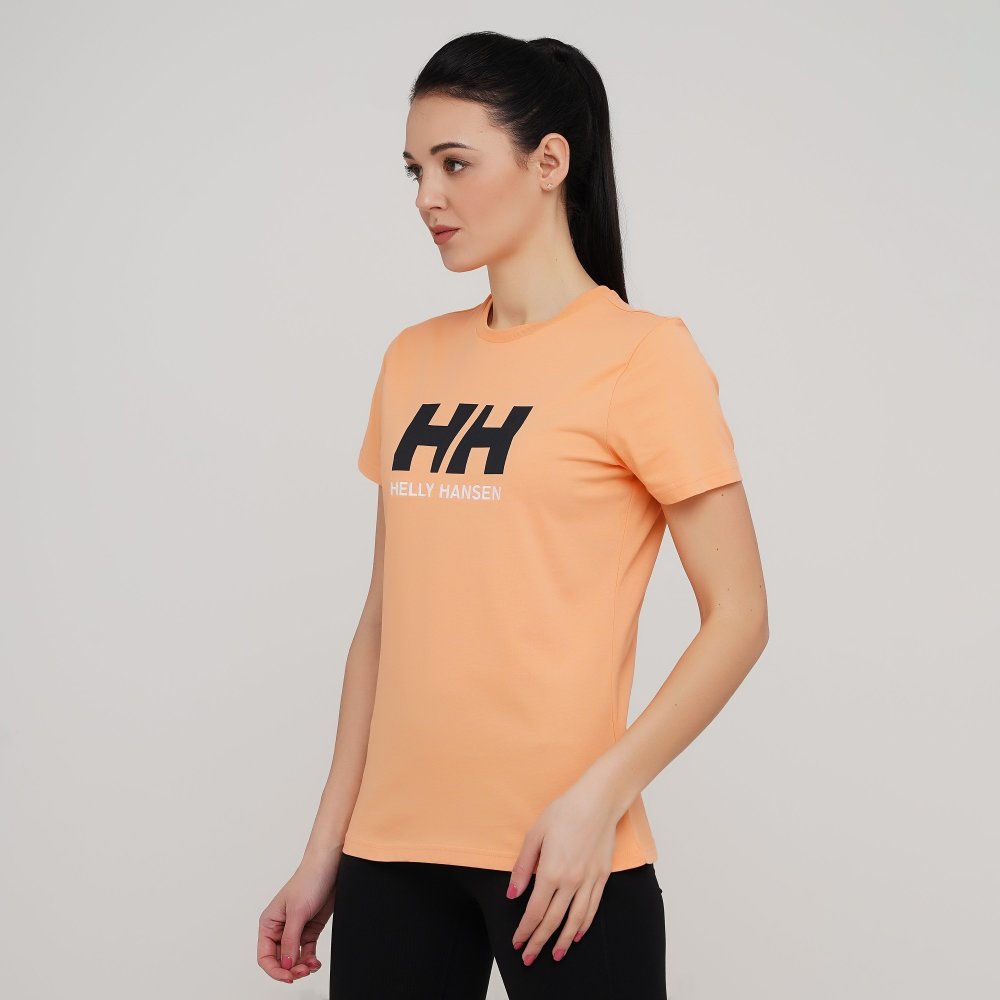 

Женская футболка Helly Hansen W Hh Logo T-Shirt Персиковый 42 (hel34112-071)