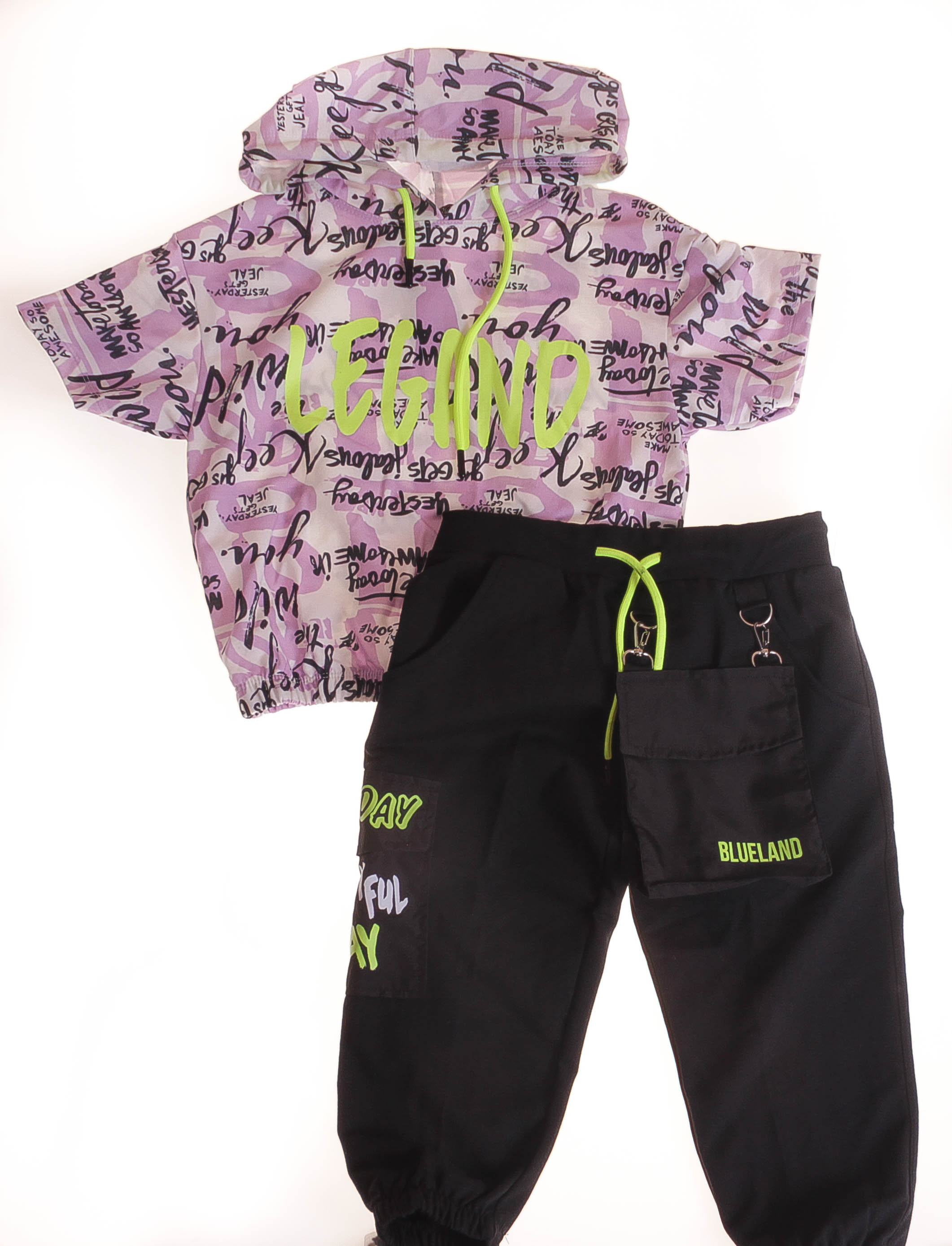 

Футболка + Бриджи Blueland Светло-фиолетовый 116 см 2467 (523049)