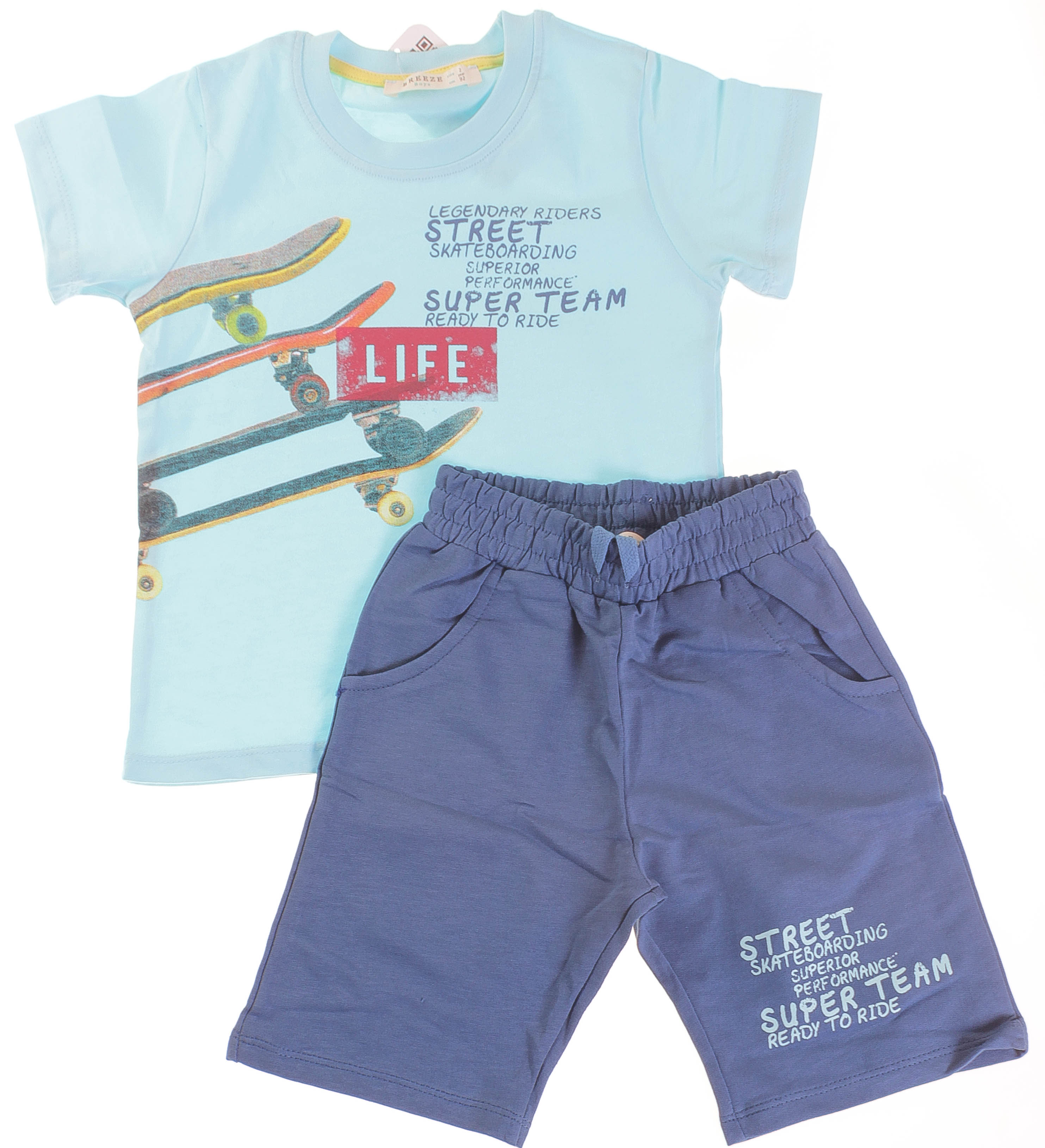 

Футболка + Шорты Breeze Голубой 116 см 13487