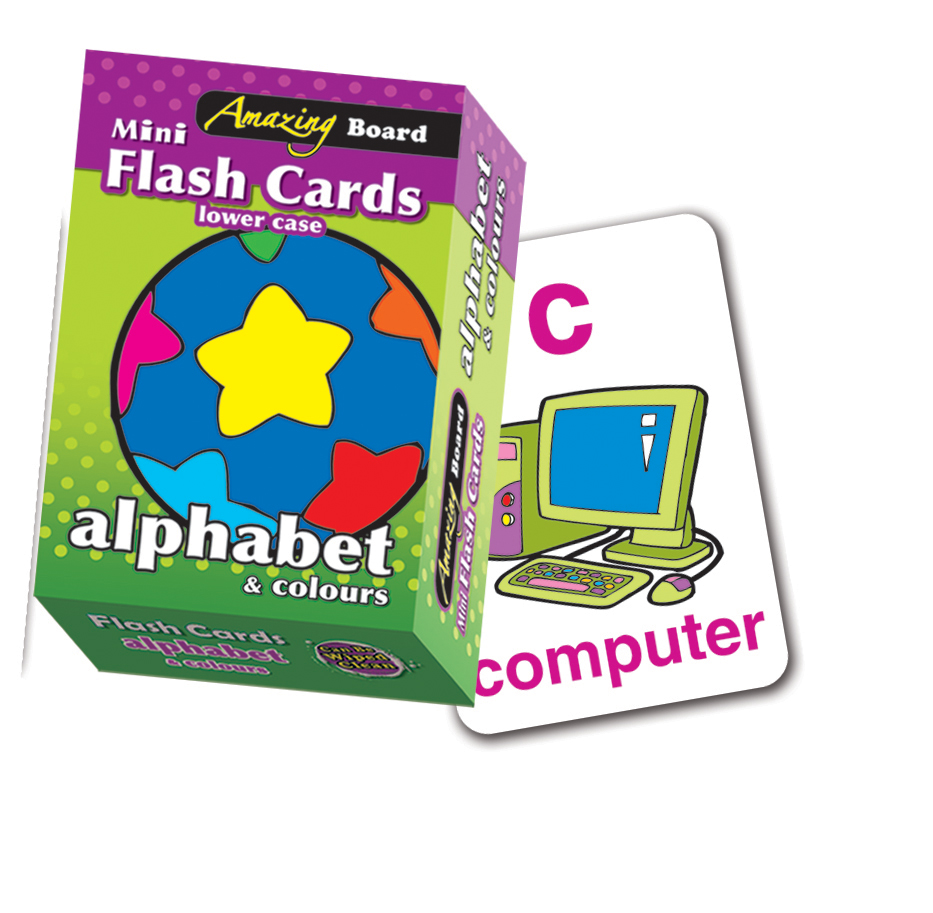 

Amazing Board Mini Flash Cards Alphabet & Colours - - 978-967-331-643-4