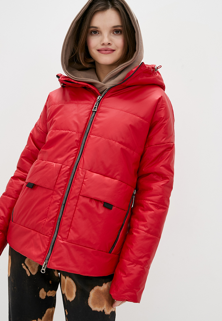 

Демисезонная женская короткая куртка oversize Modniy OAZIS 48-50 Красный (90417/1 48-50)