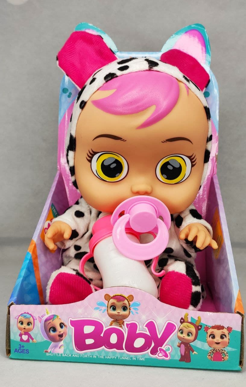 

Пупс говорящий Baby Mo Кукла с пустышкой и бутылочкой издоет звуки