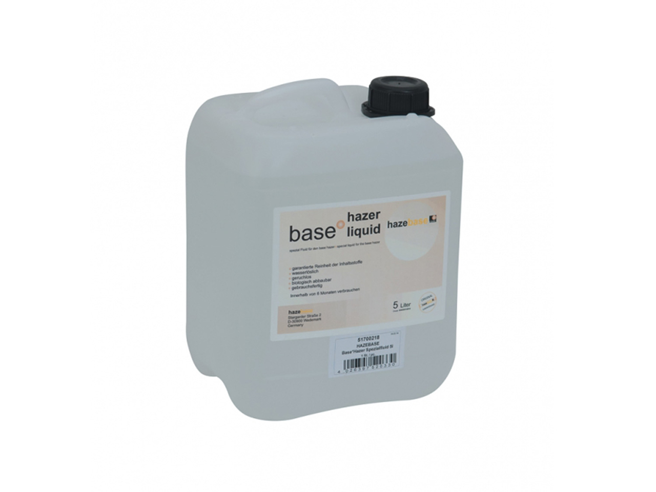 

Жидкость для машин тумана Hazebase Base*hazer*liquid 5L