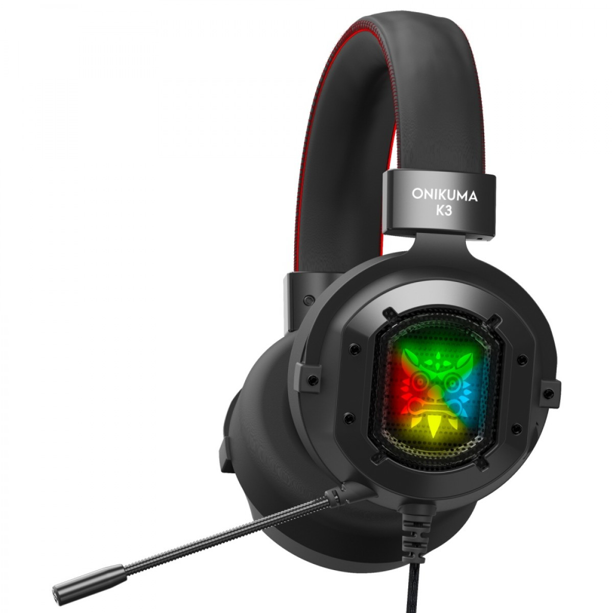 

Наушники игровые ONIKUMA K3 with RGB / black & red