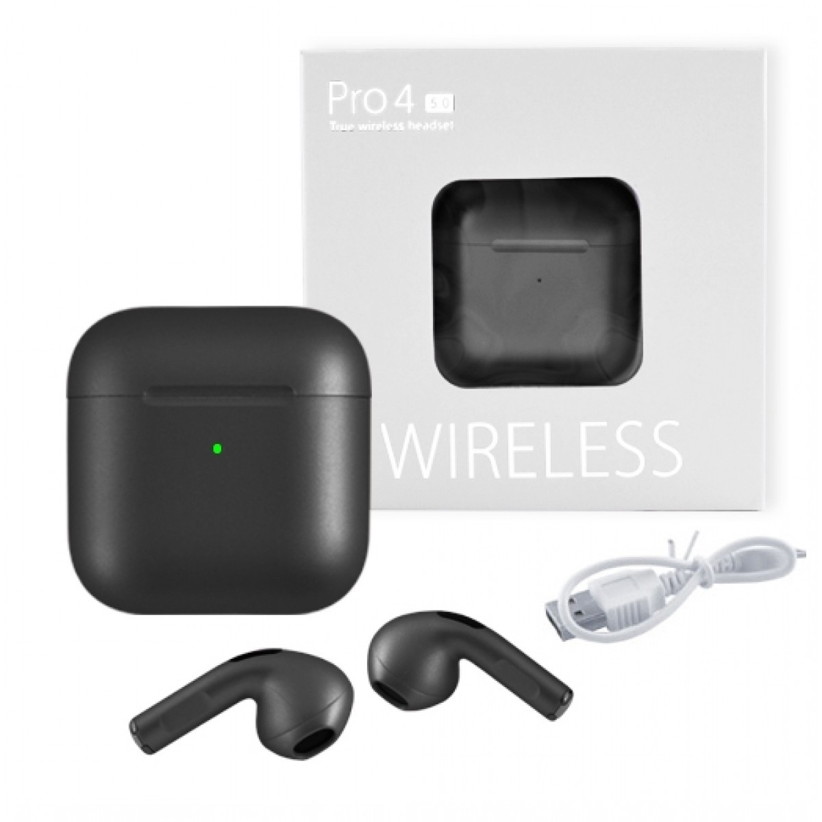 

Наушники Bluetooth Pro 4 Wireless с кейсом graphite