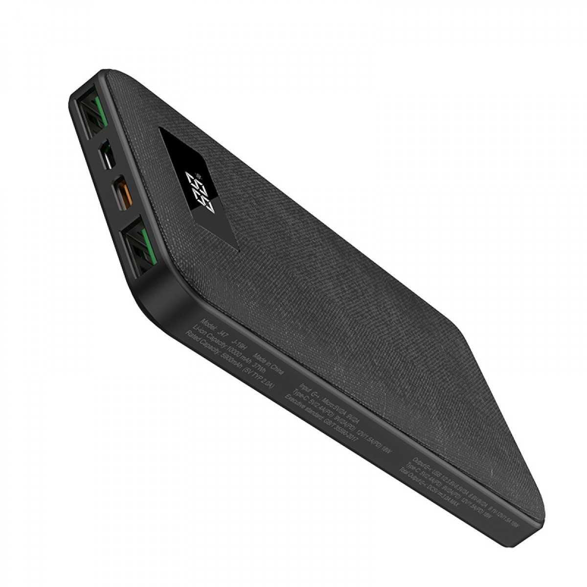 

Портативное зарядное устройство Hoco J47 Element PD+QC3.0 10000mAh Black