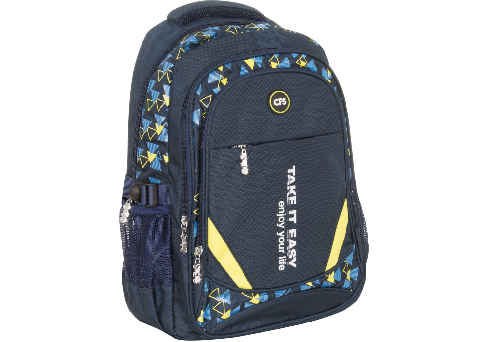 

Рюкзак молодежной Cool For School 46x29x16 см 21 л темно-синий (CF86576)