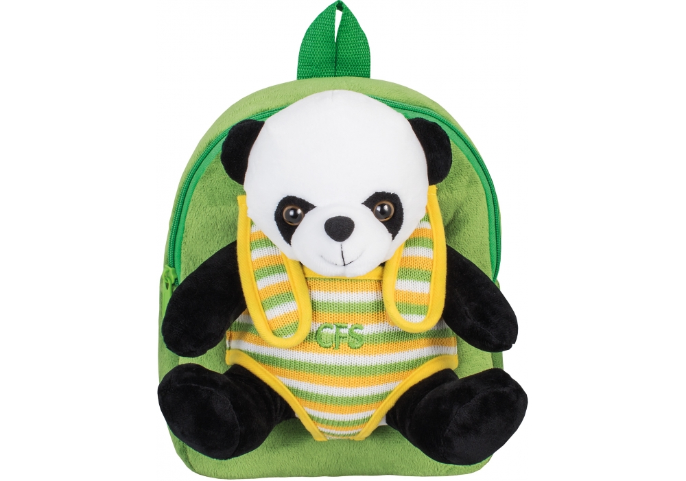 

Рюкзак дошкольный Cool For School Panda 25х21х15 см 6-15 л зеленый (CF86064)