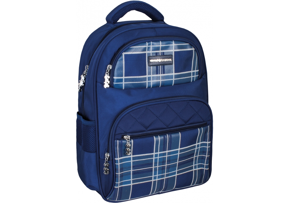 

Рюкзак школьный Cool For School Plaid 41x32x14 см 16-25 л royal blue (CF86136)