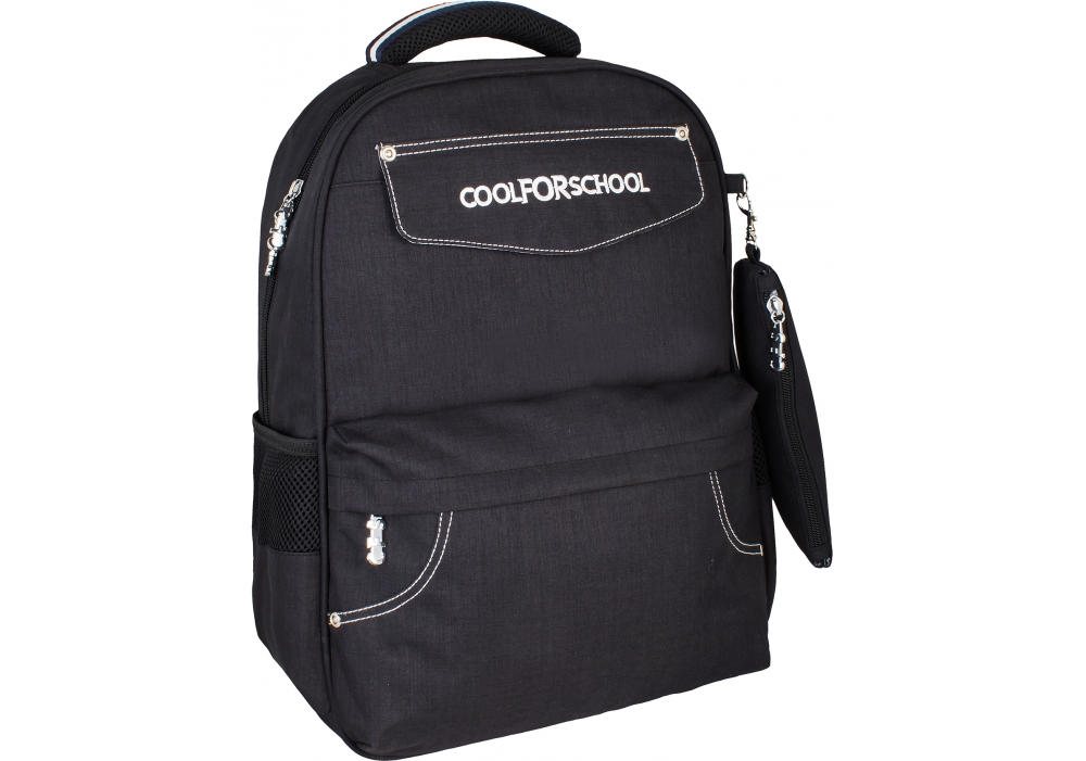 

Рюкзак школьный Cool For School 40x30x15 см 16-25 л Black (CF86151)