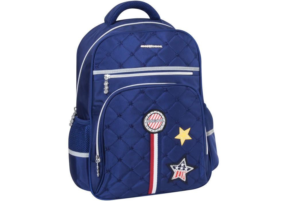 

Рюкзак школьный Cool For School Star 39х28х20 см 16-25 л синий (CF86567-01)