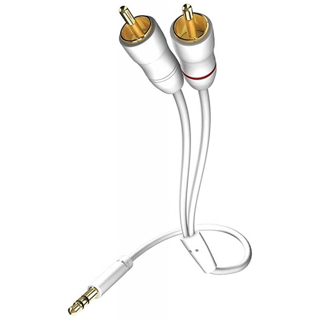 

Кабель Inakustik Star 3.5 мм Mini Jack 2 x RCA White 0.5 м