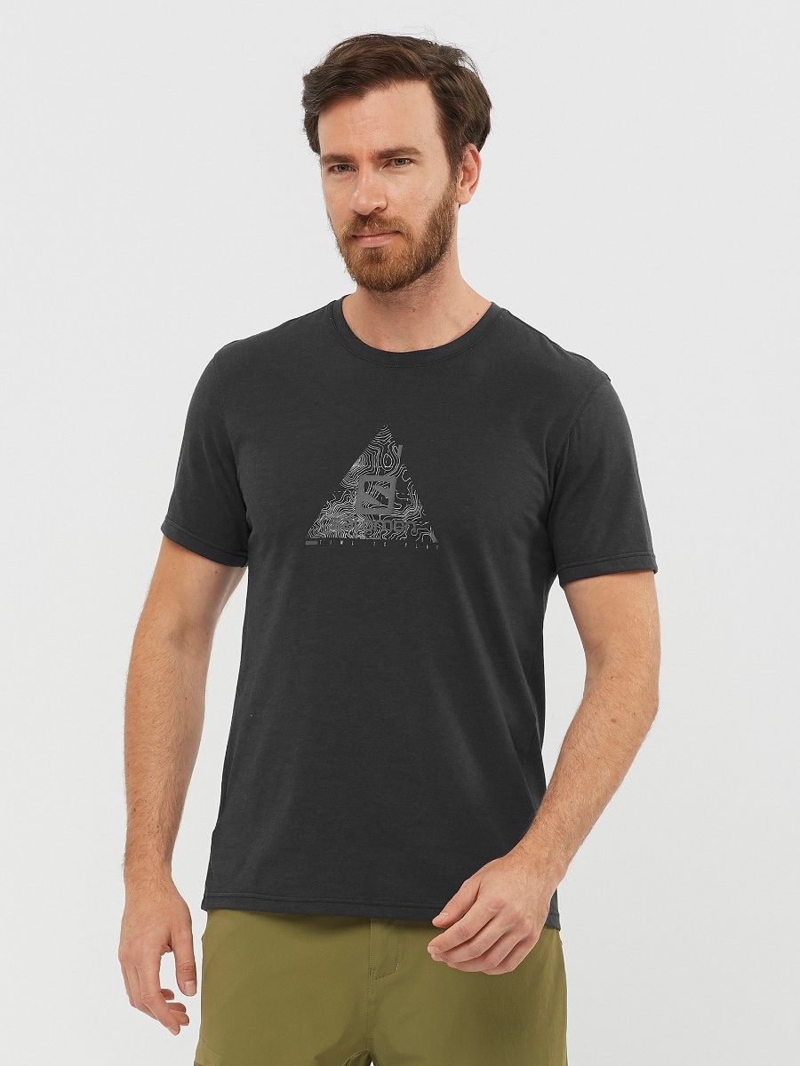 

Футболка Salomon Explore Blend Tee M LC1523900 M Черная