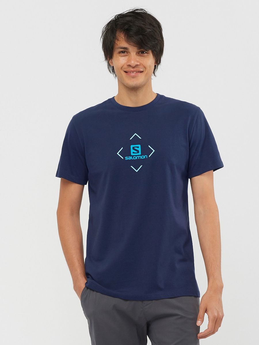 

Футболка Salomon Cotton Tee M LC1507300 XL Синяя