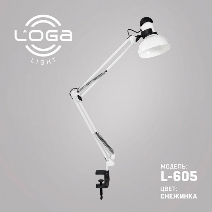 

Лампа настольная со струбциной LOGA light L-601 Белая