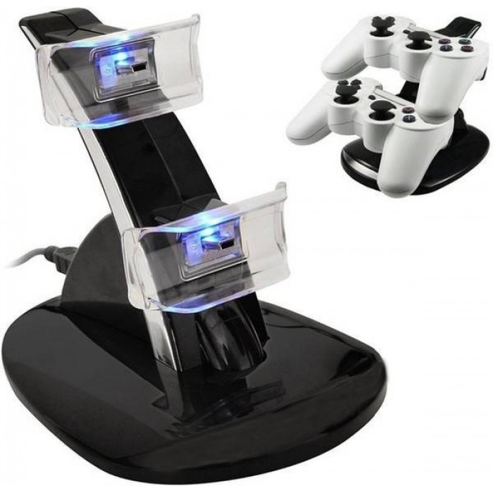 

USB подставка-зарядка для джойстика PS3 (2в 1)