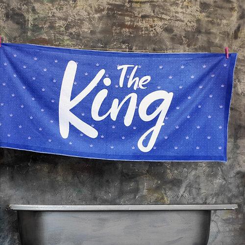 

Пляжное полотенце большое с принтом The King