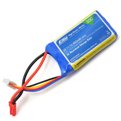 

Аккумулятор E-flite LiPO 11,1В 450мАч 3S 30C 54,6х29,2х15,2мм 42,5г JST-SYP (EFLB4503SJ30)