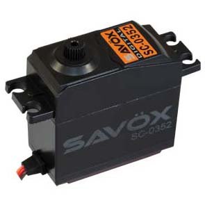 

Сервопривод Savox 4,2-6,5кг/см 0,14-0,11сек/60° 40,7х20х39,4мм 42г цифровой (SC-0352)