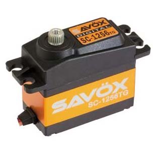 

Сервопривод Savox 16-20 кг/см 0,18-0,15 сек/60° 40,3х20х37,2мм 52,4г цифровой (SC-1256TG)