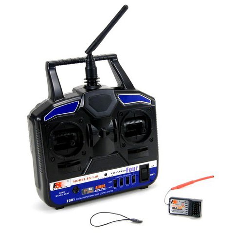 

Пульт управления FlySky FS-T4B 4CH с приемником R6B 6CH 2,4ГГц (FS-T4B+R6B)