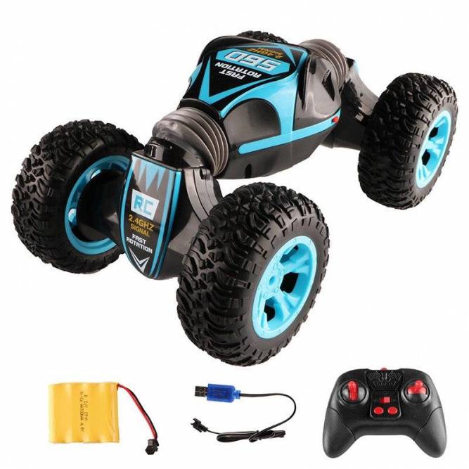 

Машинка перевертыш вездеход RC синяя