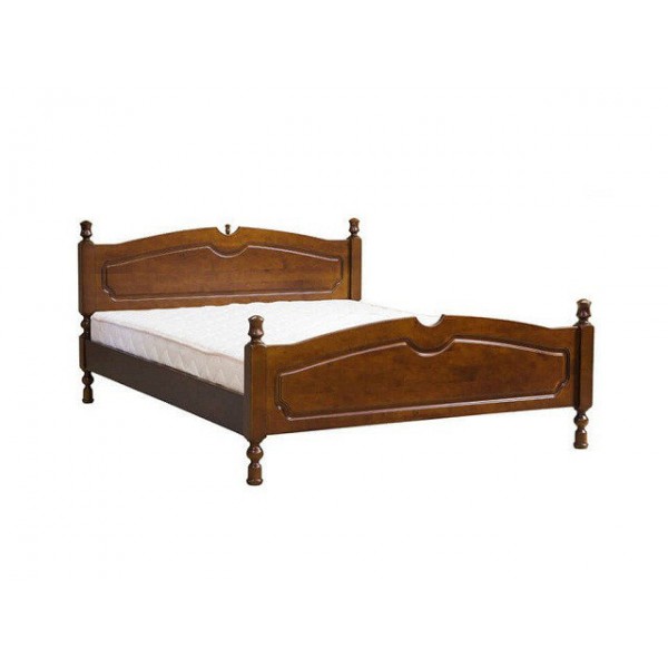 

Кровать полуторная из натурального дерева в спальню с подъемным механизмом Ева 140х200 Елисеевская мебель