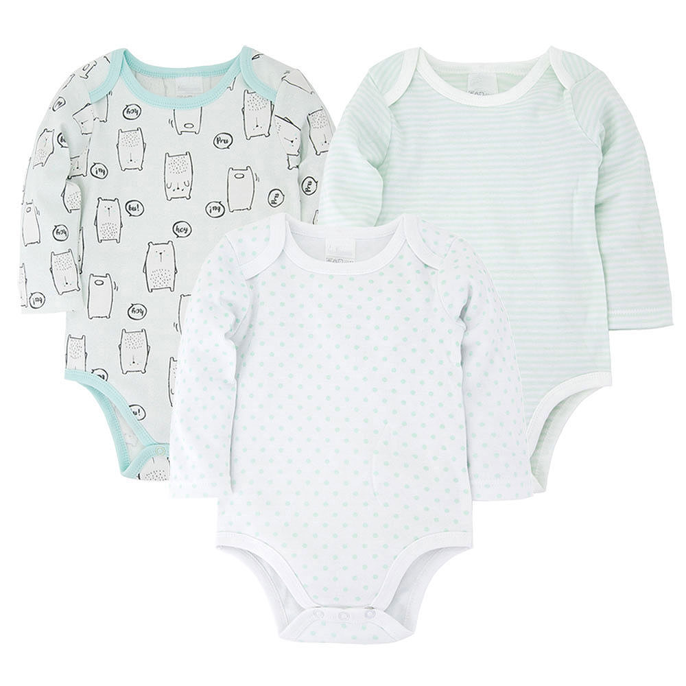 

Боди детский Медвежонок (3шт.) Berni Kids (68 / 6-9 мес) Голубой (57366)