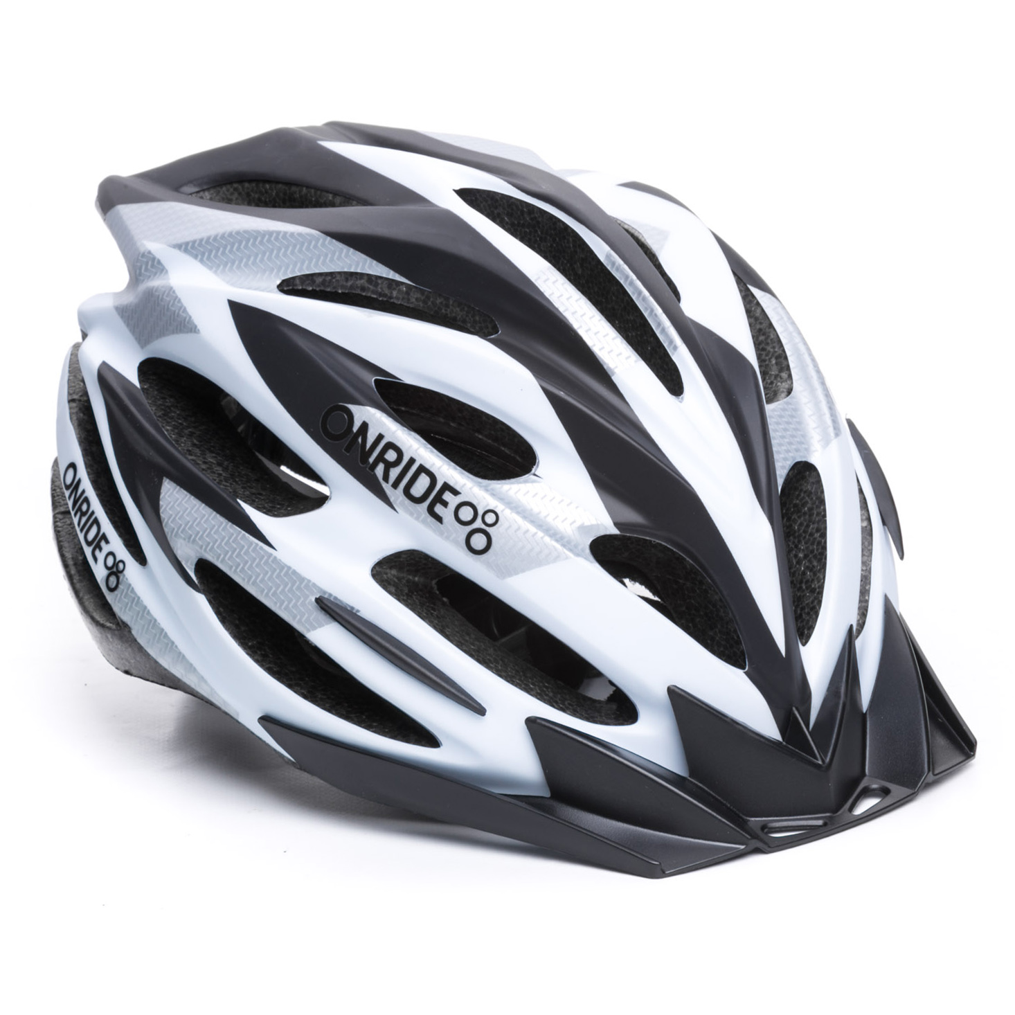 

Шолом велосипедний ONRIDE Grip L 58-61 Білий з чорним 69078900013