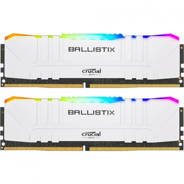 

Модуль памяти Crucial DDR4 16GB (2x8) Ballistix White RGB 3200 Mhz (BL2K8G32C16U4WL)