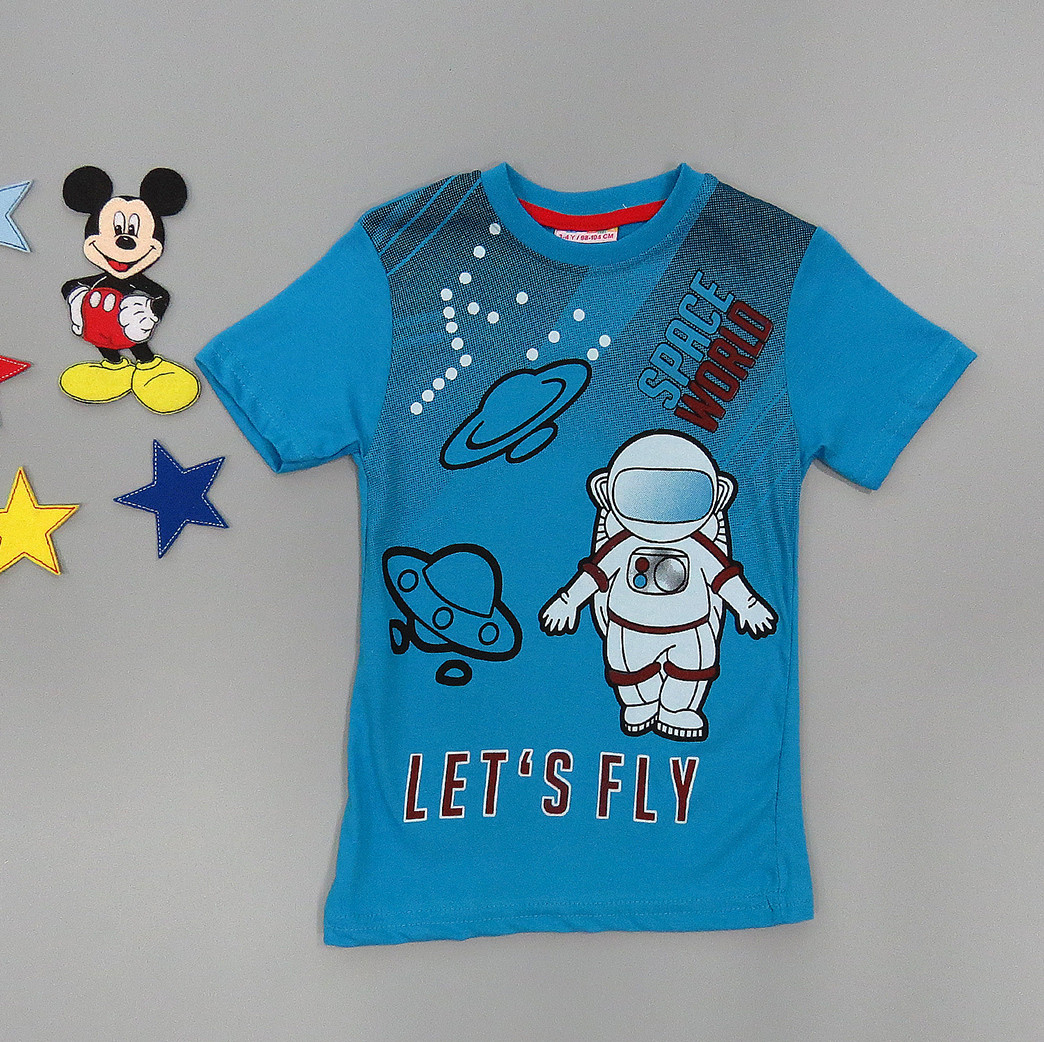 

Футболка "Космонавт" Hacali kids для мальчика 86-92 см Синяя 18128