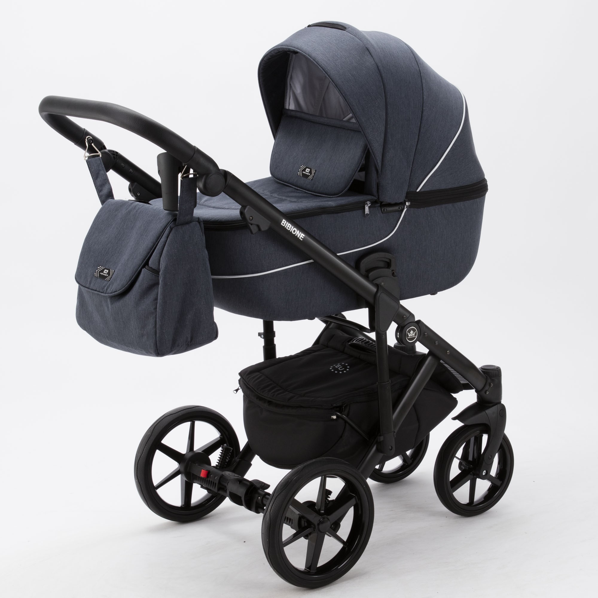 

Коляска Adamex Bibione Lux TKB-1 2 в 1 Серый