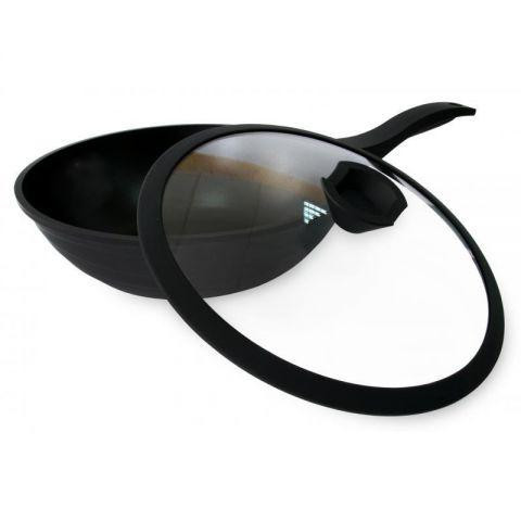 

Сковорода ВОК с крышкой Black Pro New 30 см 88374-30S Lessner