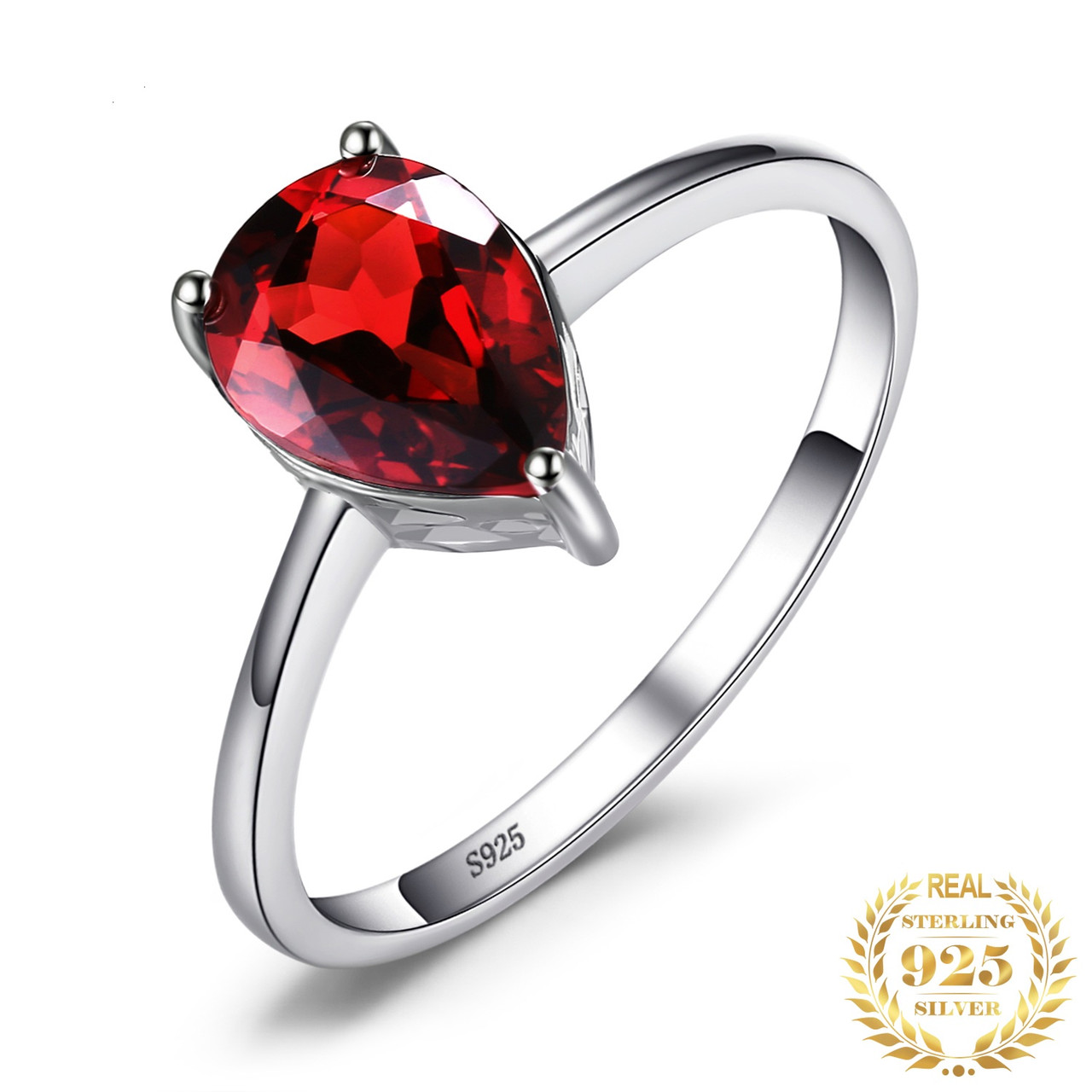 

Кольцо из серебра 925 пробы с гранатом "Mysterious garnet" 19,5мм