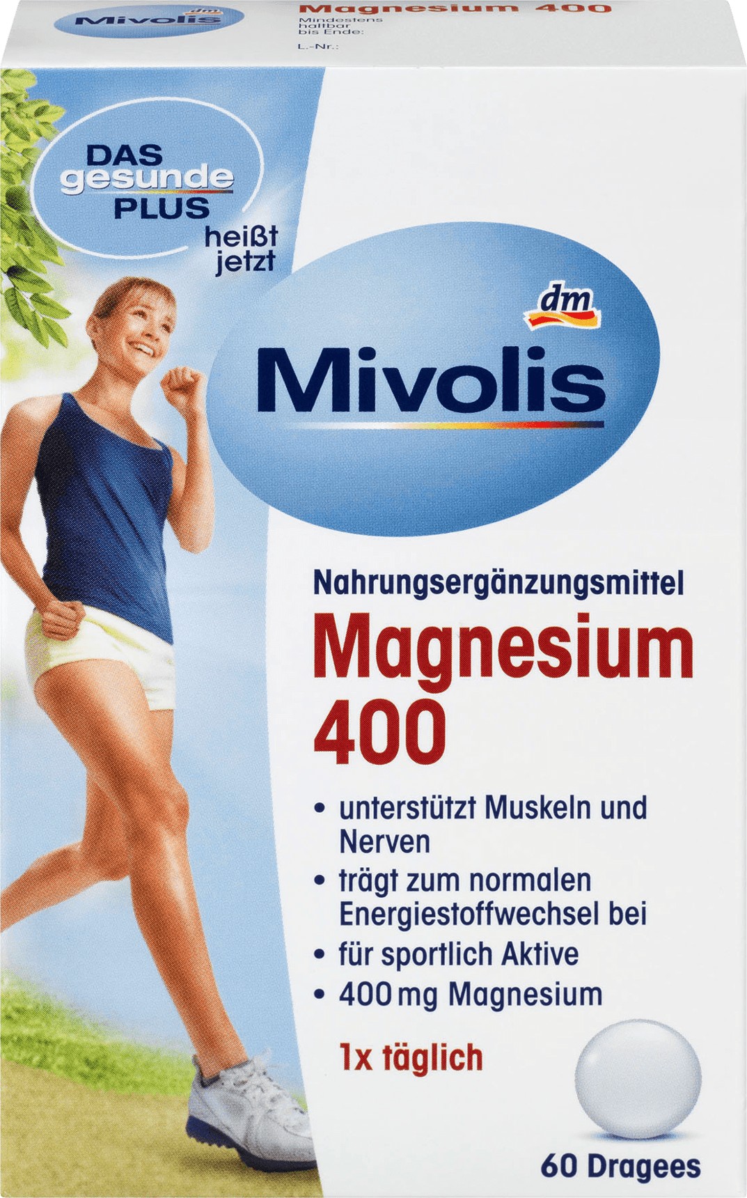 

Биологически активная добавка Драже магния 400 Mivolis 60 шт